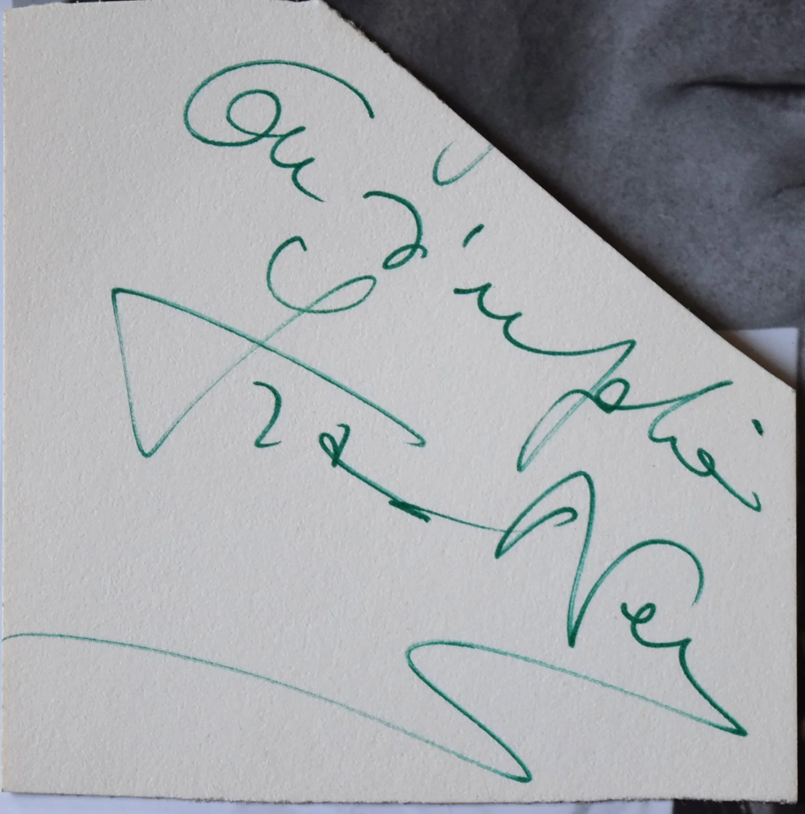 Franco Nero Hand Signed Card, image 2