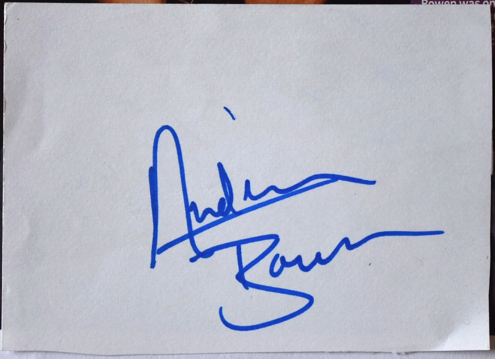 Andrea Bowen Hand Signed Card, image 2