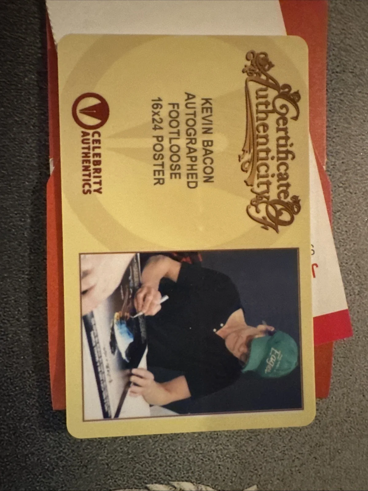 Kevin Bacon Signed 16x24 Footloose Poster - Celebrity Authentics COA, изображение 4