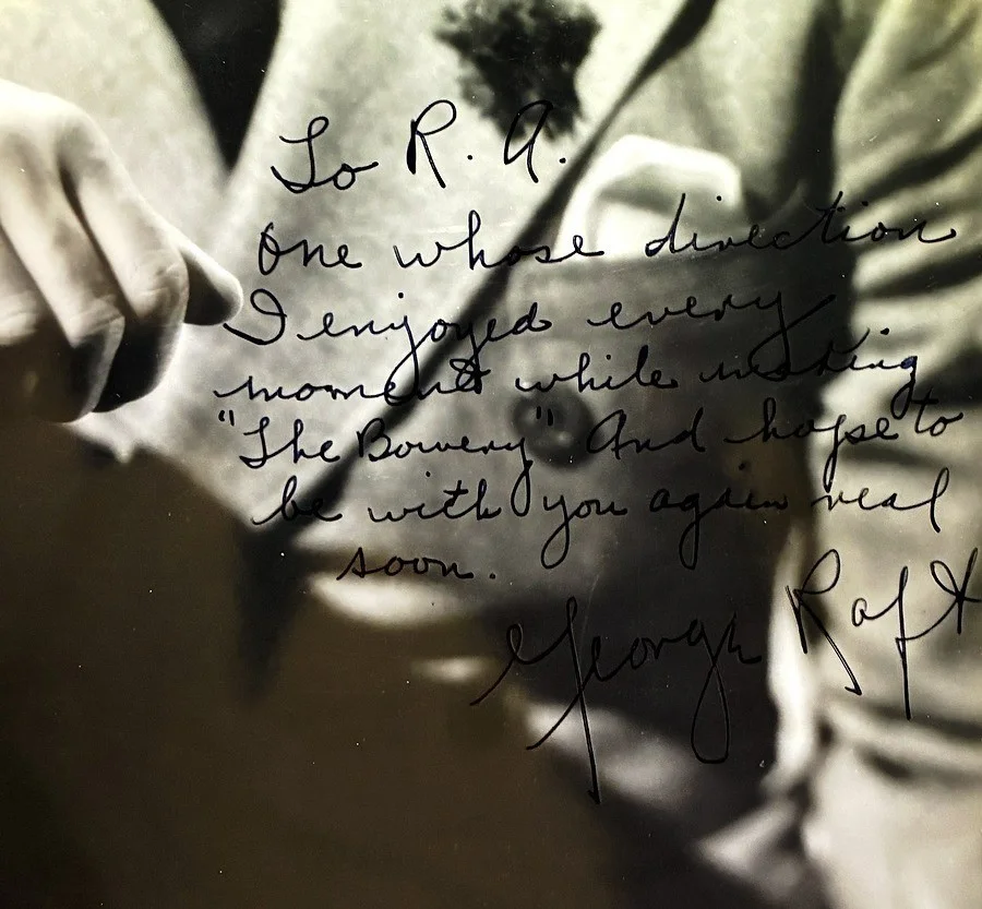 George Raft — Fantastic George Raft Signed Inscribed 10x13 Photo to Director Raoul Walsh 1933, изображение 3