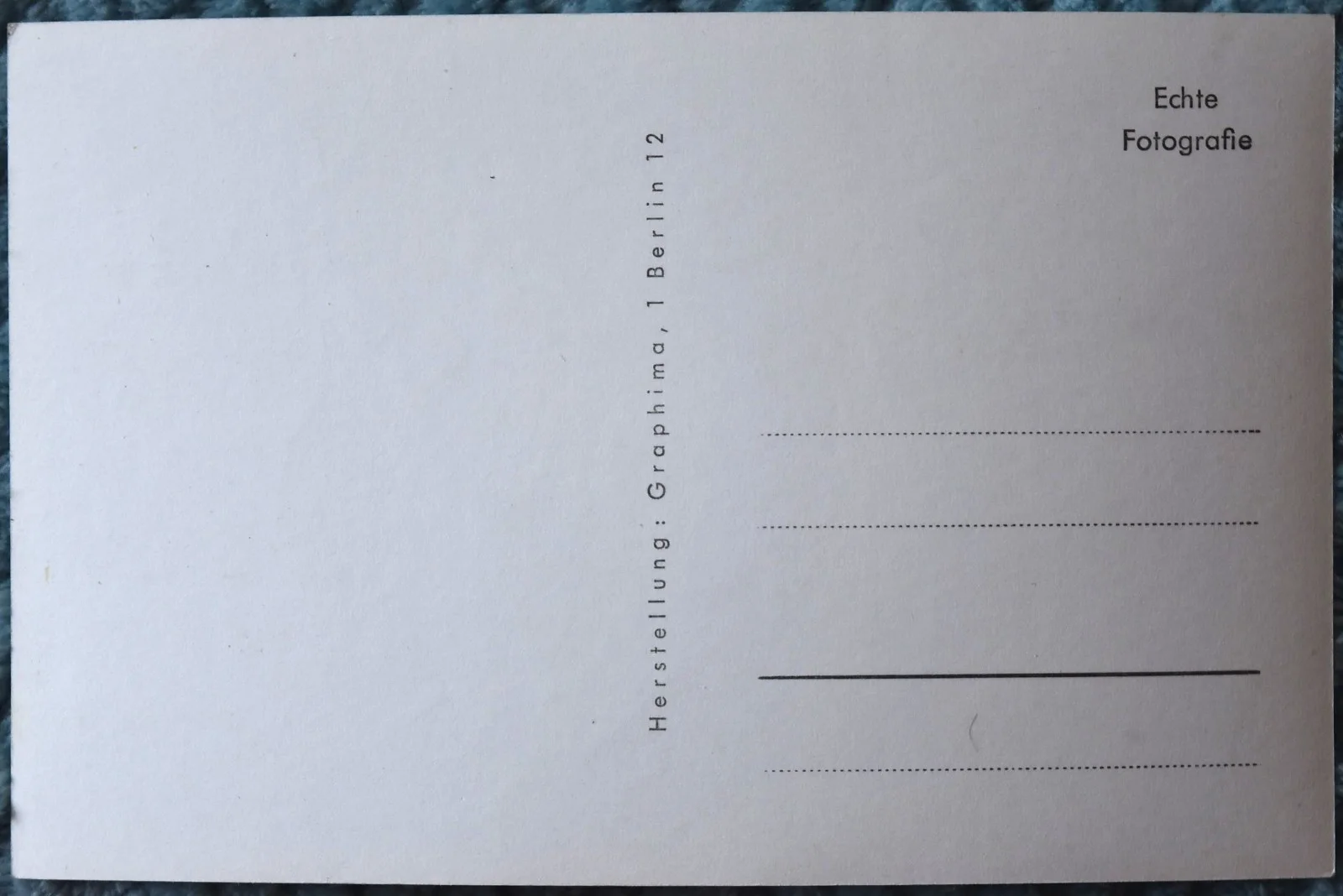 Claus Biederstaedt Hand Signed Postcard, image 2