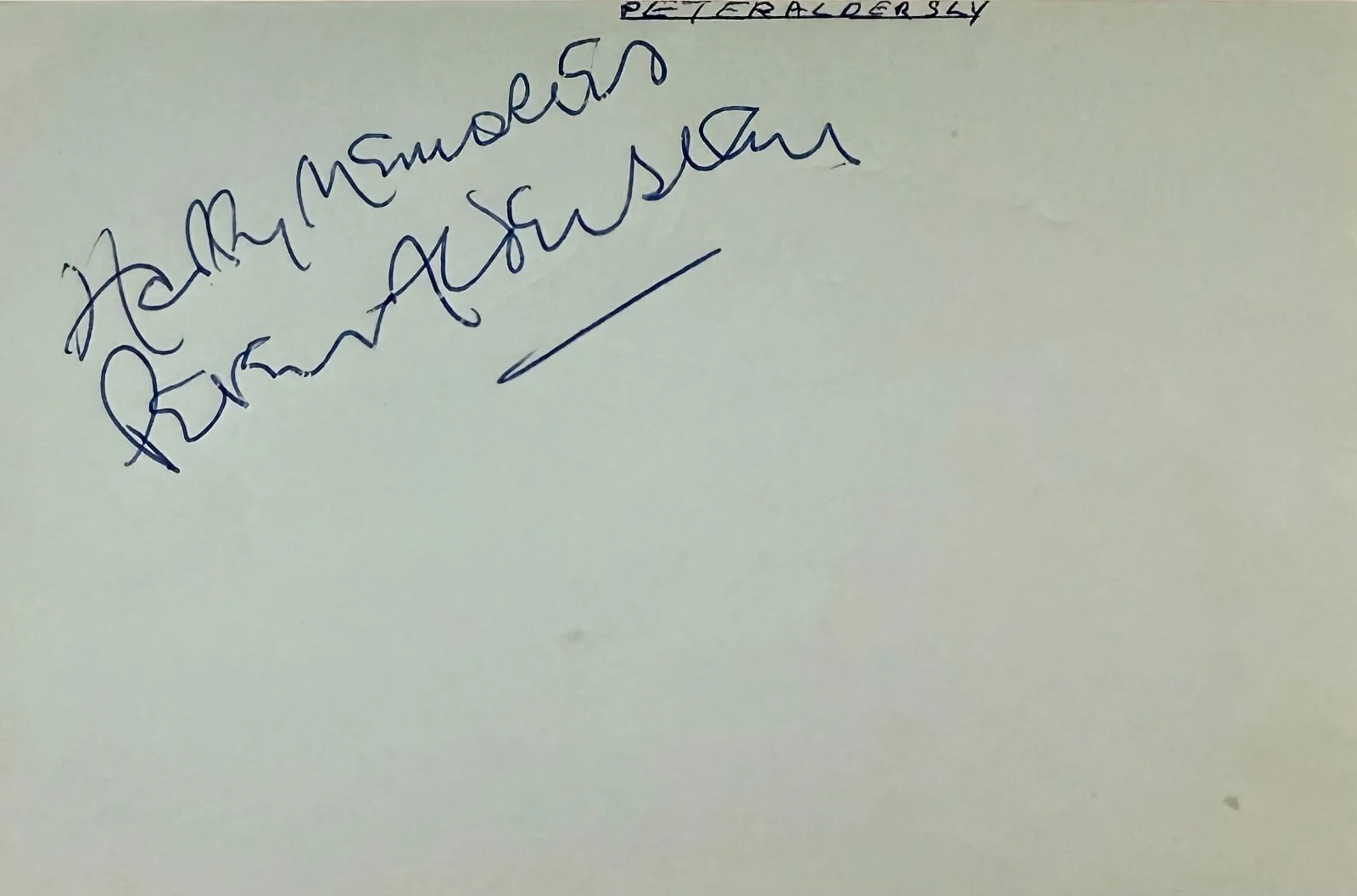 BILL MOSELEY & PETER ALDERSLEY Autograph Signed 4x6 ALBUM PAGE FABULOUS BEATMEN, изображение 3