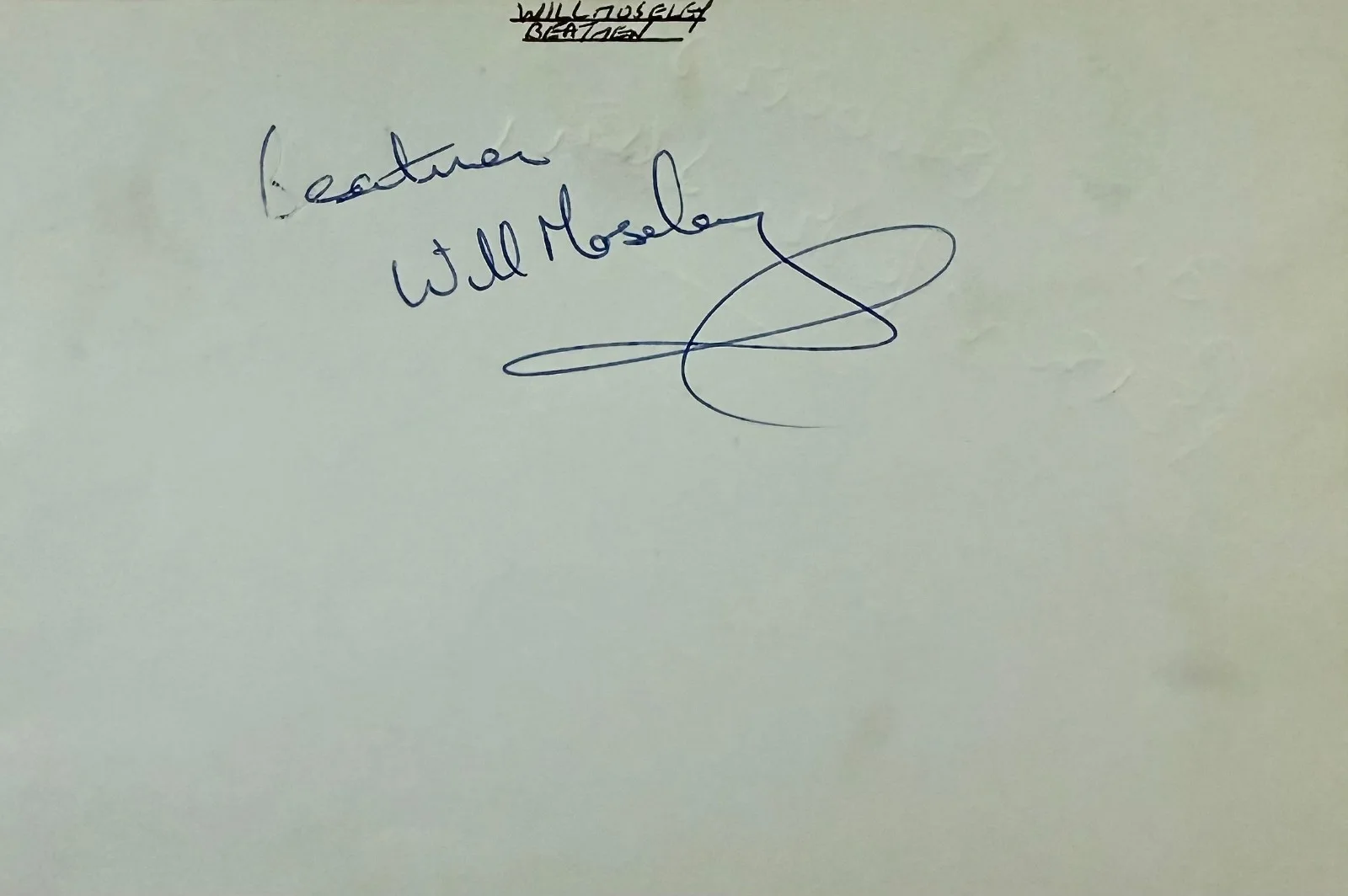 BILL MOSELEY & PETER ALDERSLEY Autograph Signed 4x6 ALBUM PAGE FABULOUS BEATMEN, изображение 4
