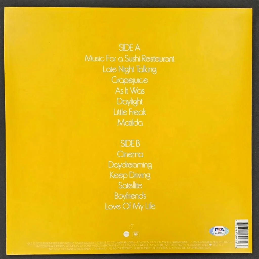Harry Styles signed Harry's House Vinyl Cover Sleeve LP autograph ~ PSA/DNA Holo, изображение 4