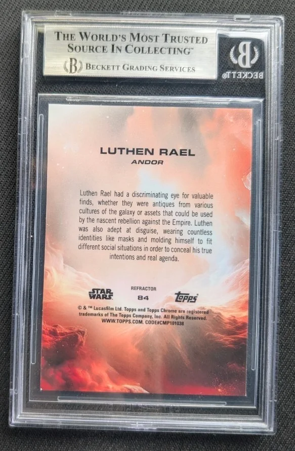 STELLAN SKARSGARD signed STAR WARS CARD BECKETT SLABBED Andor LUTHEN RAEL, изображение 2
