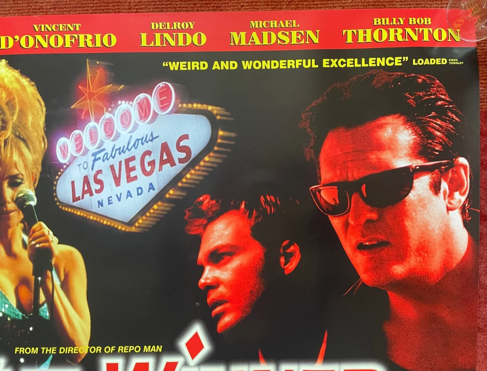 THE WINNER (1996) Original UK Quad Movie Poster Rebecca DeMornay, Alex Cox (DIR), изображение 3