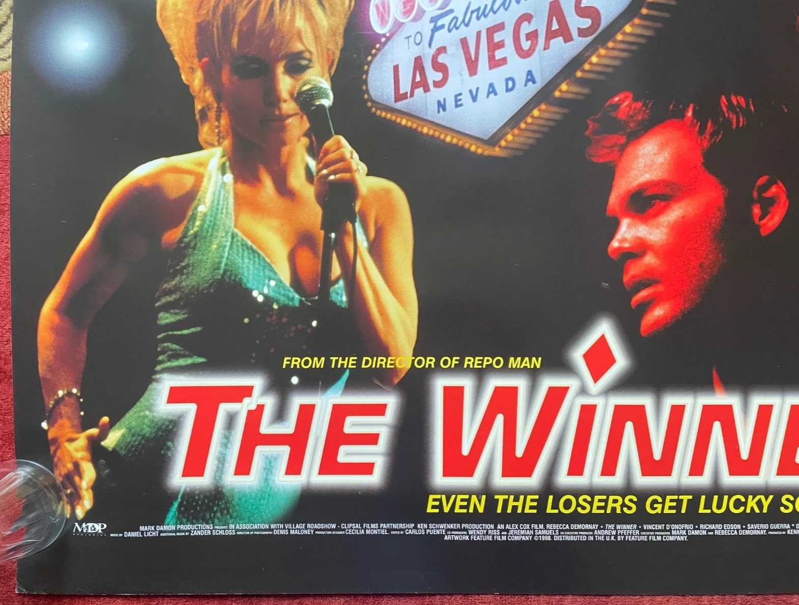 THE WINNER (1996) Original UK Quad Movie Poster Rebecca DeMornay, Alex Cox (DIR), изображение 4