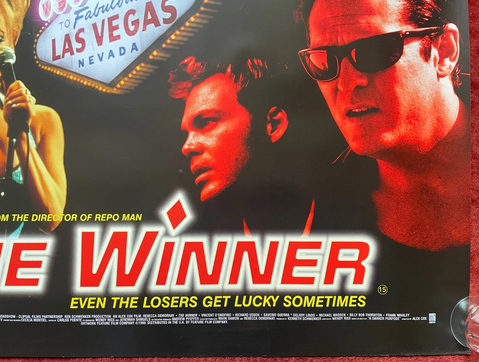 THE WINNER (1996) Original UK Quad Movie Poster Rebecca DeMornay, Alex Cox (DIR), изображение 5
