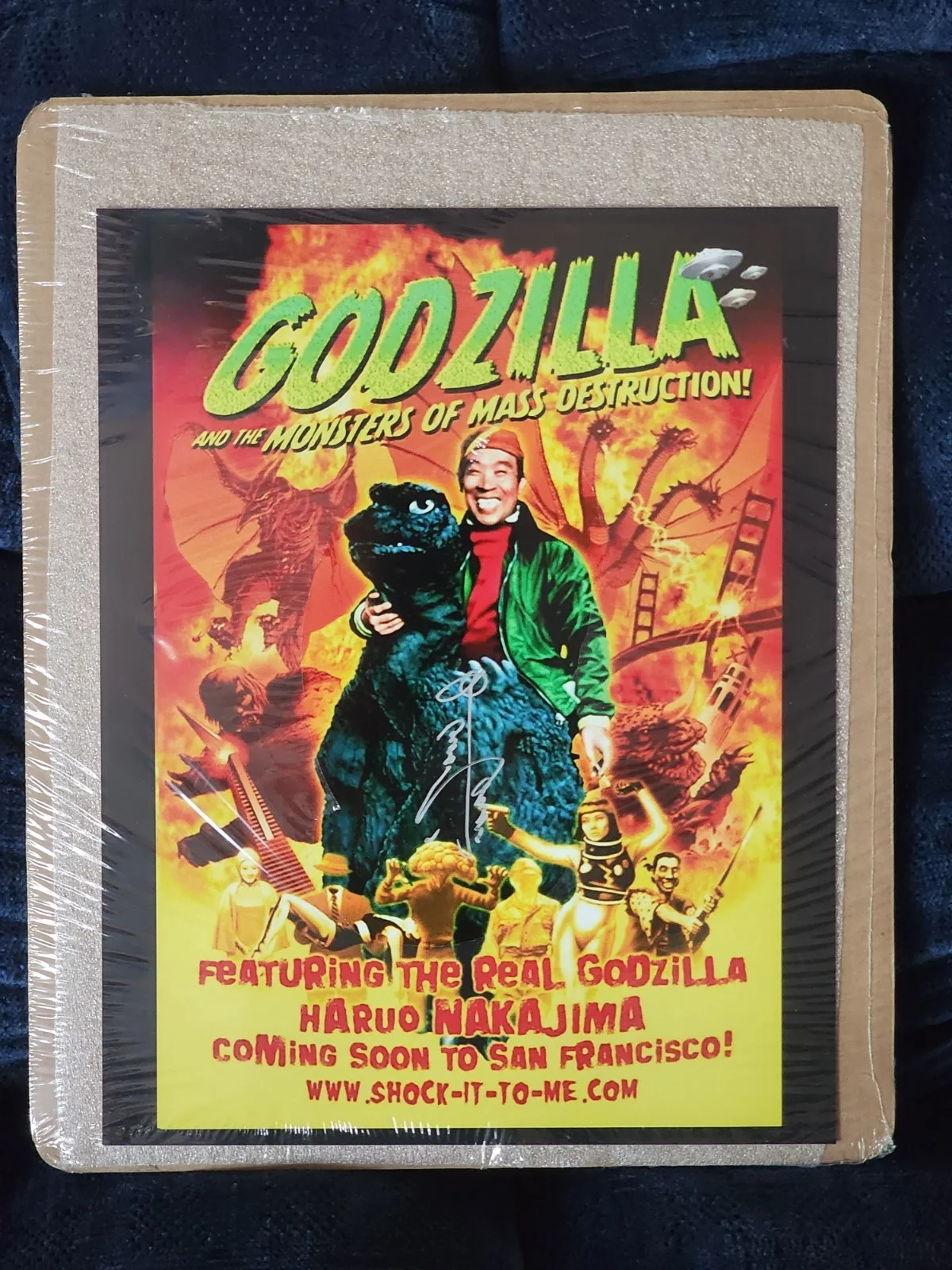 Haruo Nakajima — Haruo Nakajima autographed godzilla print never offered to the public "rare", изображение 5