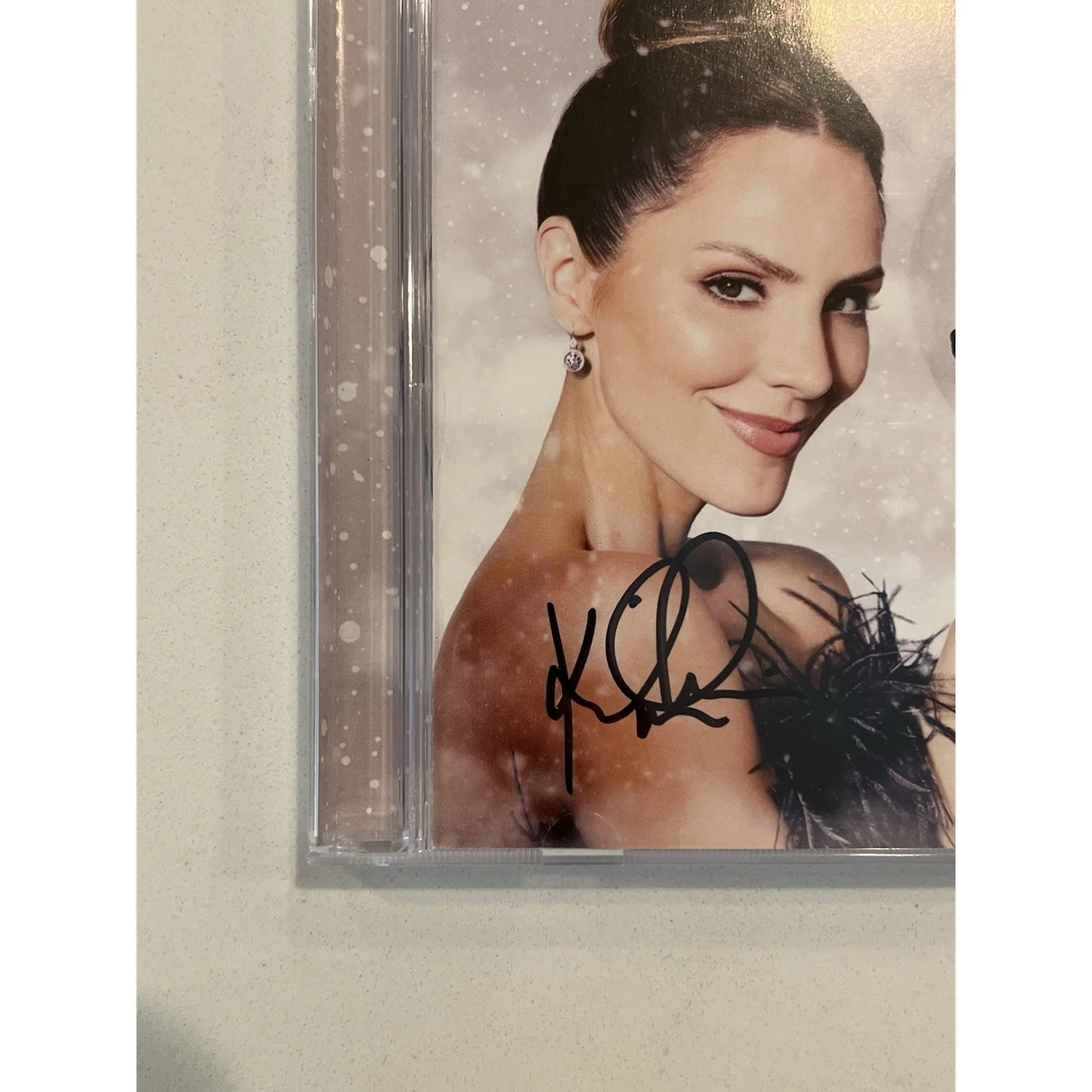 DAVID FOSTER KATHARINE MCPHEE Signed Autograph CD "Christmas Songs" ACOA #3, изображение 3