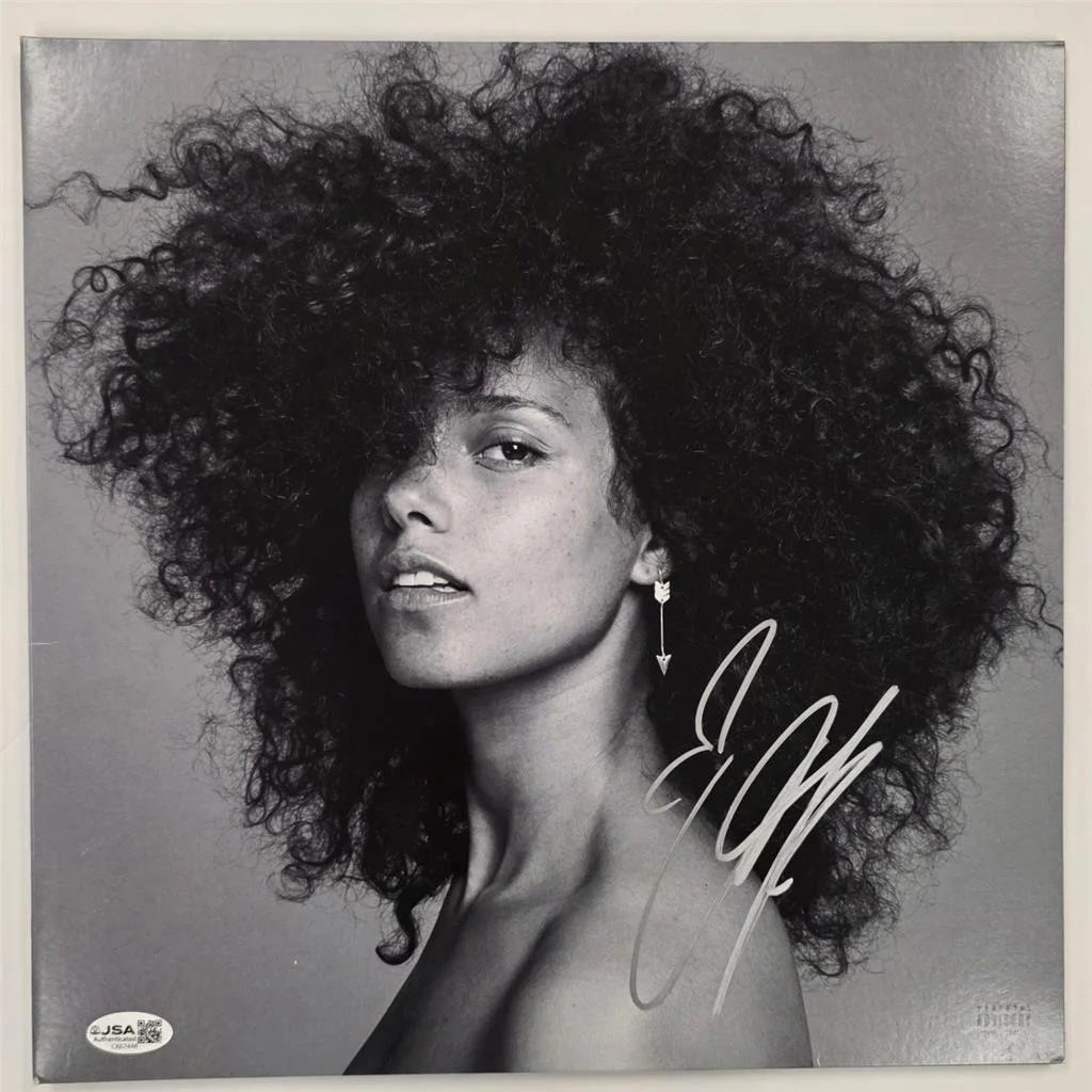 Alicia Keys signed 'Here' 2016 vinyl record album cover LP autograph ~ JSA, image 4