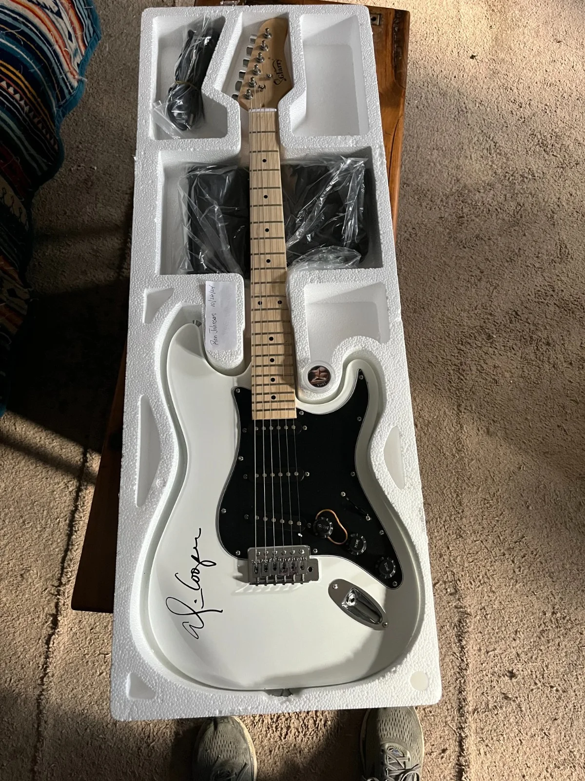 Alice Cooper Signed Full-Size Electric Guitar (Beckett COA), image 5