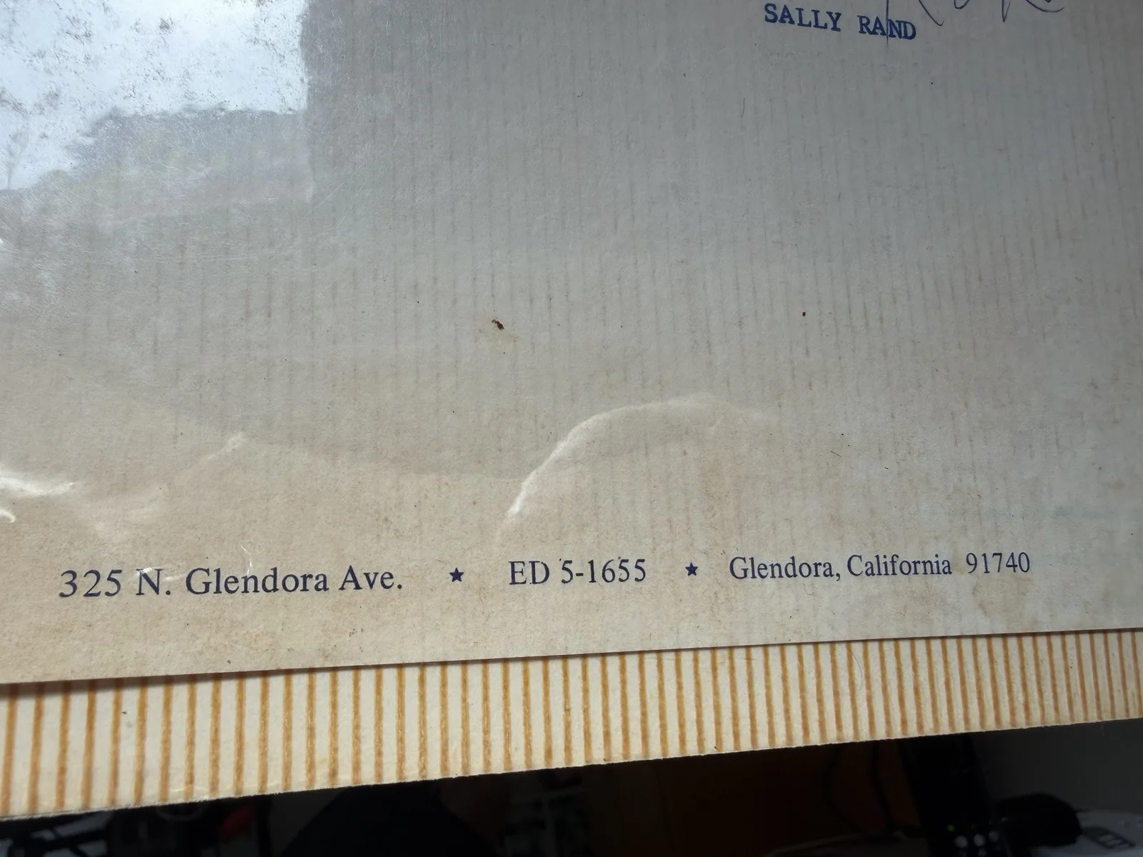 SALLY RAND 1970 Signed Letter Actress/Dancer, image 4