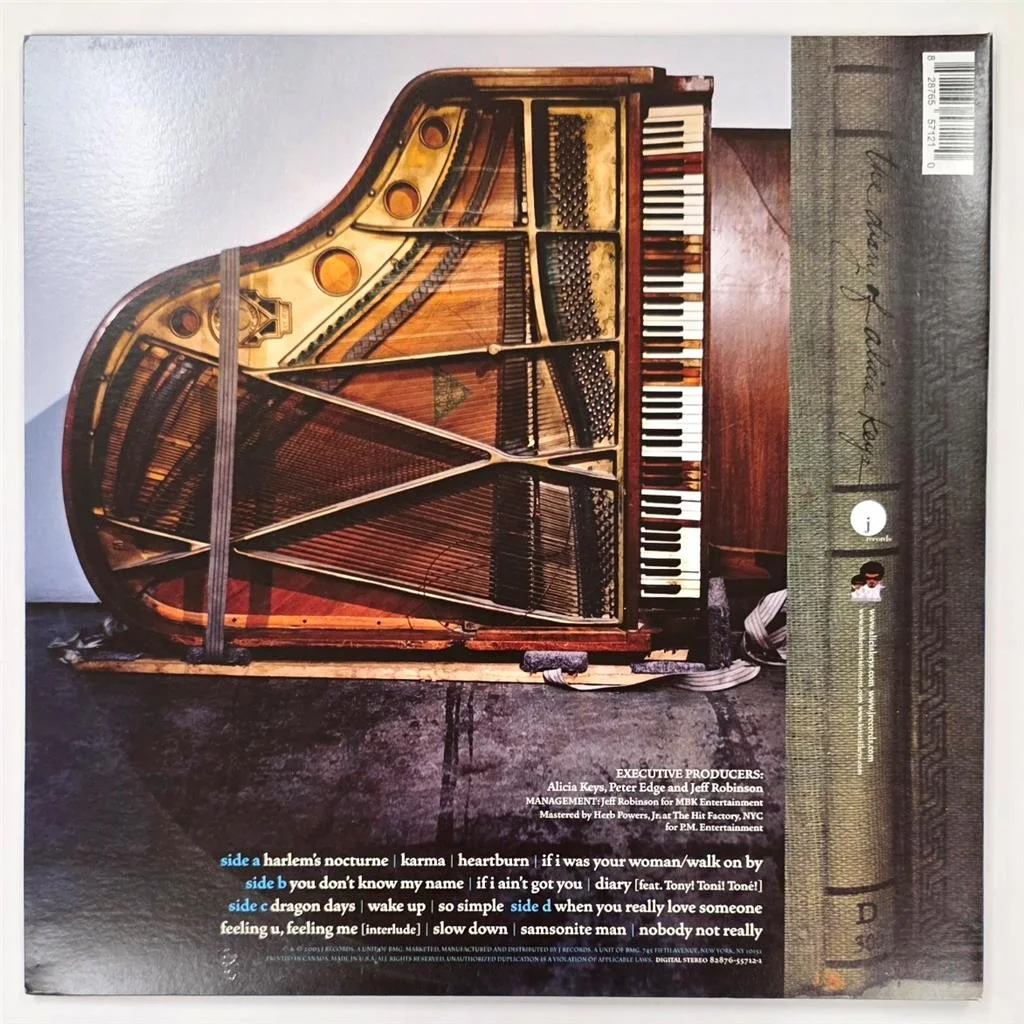 Alicia Keys signed 'The Diary of Alicia Keys' vinyl album cover LP autograph JSA, изображение 4