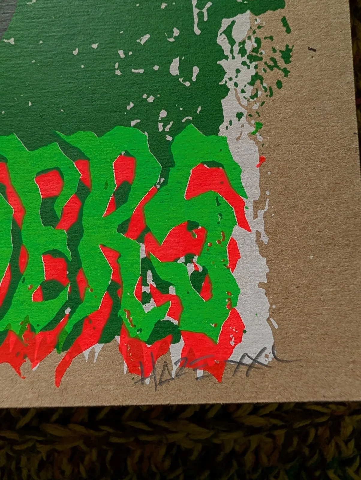 Signed HAZE XXL 22X14 1/2 Tour Poster Artist Proof 2/4 Mr Phylzzz,hammerhead.., изображение 2