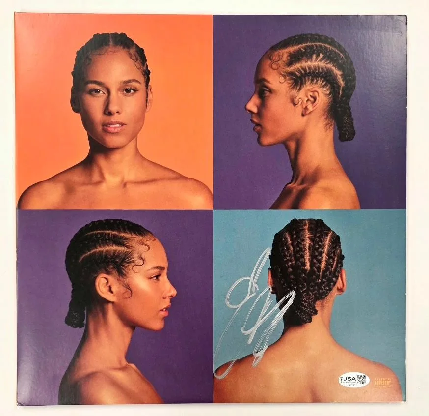 Alicia Keys signed 'Alicia' 2020 vinyl record album cover LP autograph ~ JSA, изображение 3