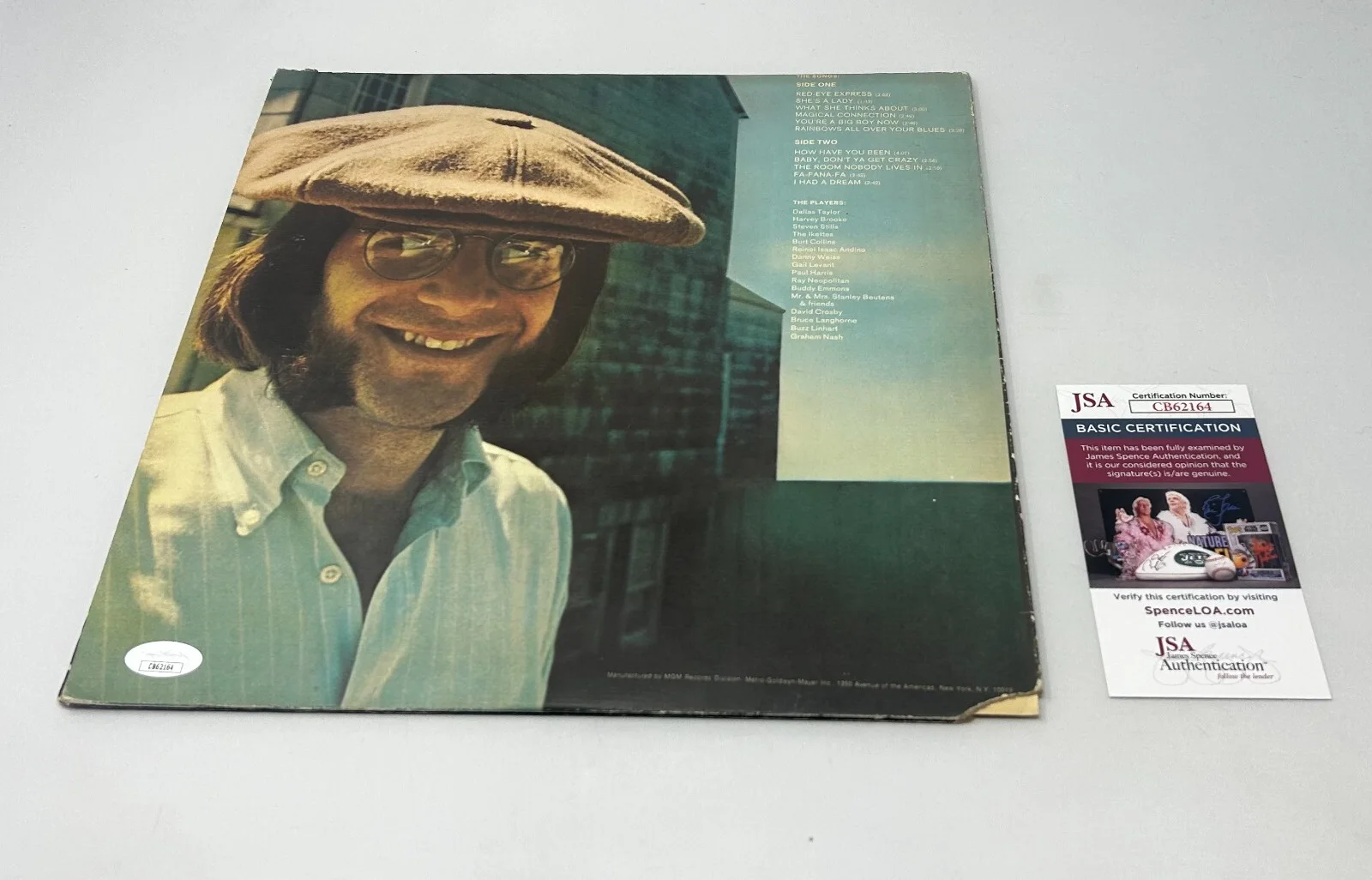 John B. Sebastian signed Self Titled Album JSA COA, image 2