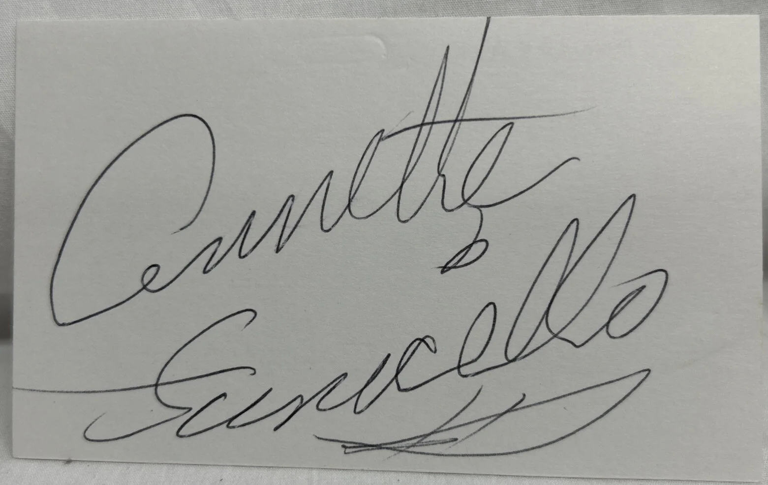 Annette Funicello — Annette Funicello Actress Singer 8x11” Colored Picture & Signed Index Card, изображение 4