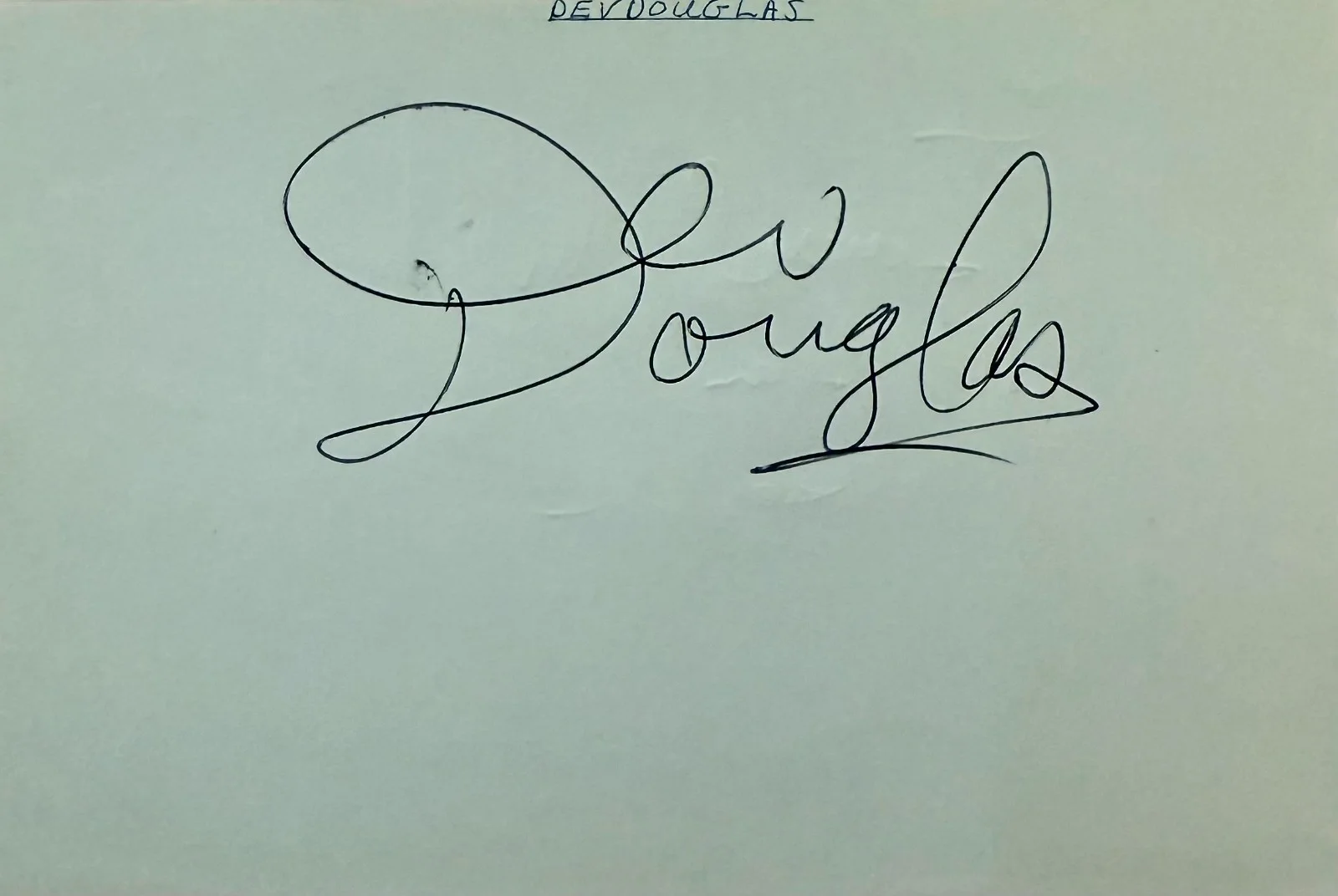 LAUREL AITKEN & DEV DOUGLAS Autographed Signed 4"x 6" ALBUM PAGE Jamaican SINGER, image 2