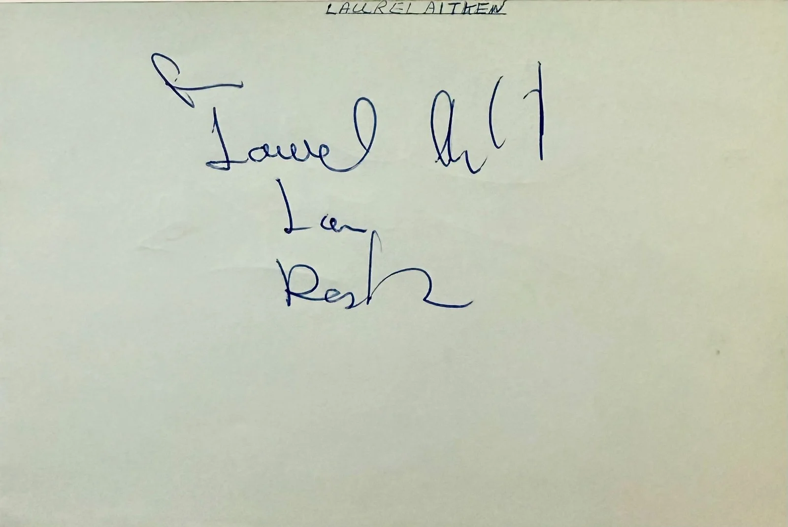 LAUREL AITKEN & DEV DOUGLAS Autographed Signed 4"x 6" ALBUM PAGE Jamaican SINGER, image 3