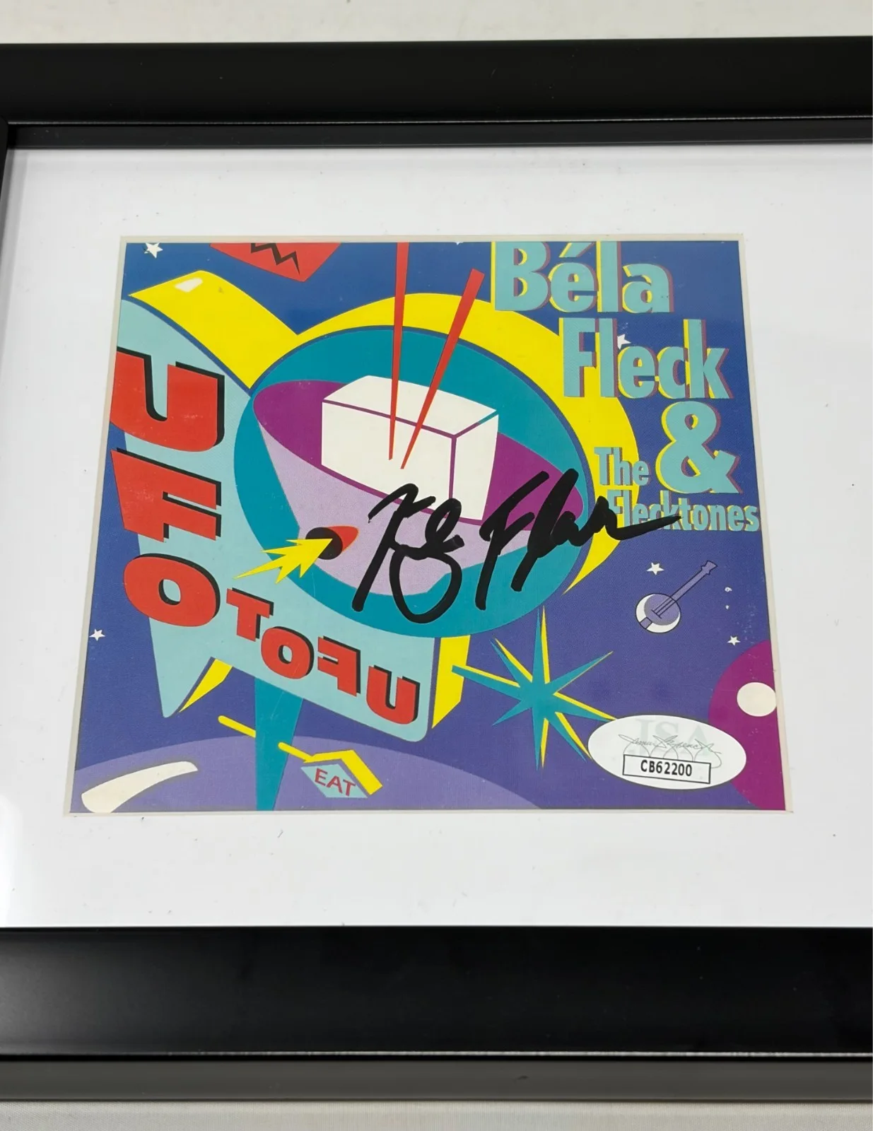 Bela Fleck signed UFO Tofu Framed CD Cover JSA COA, image 2