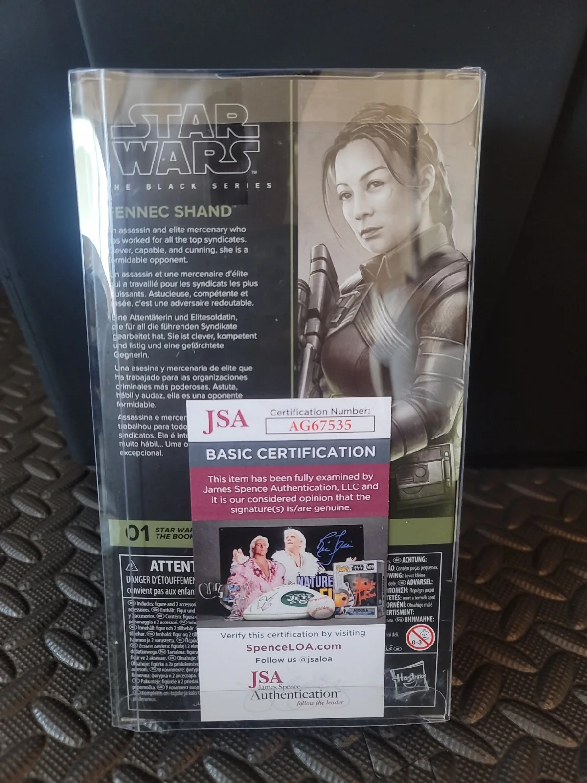 Ming Na Wen — Star Wars Fennec Shand Black Series SIGNED Ming-Na Wen Autograph JSA Certified, image 4