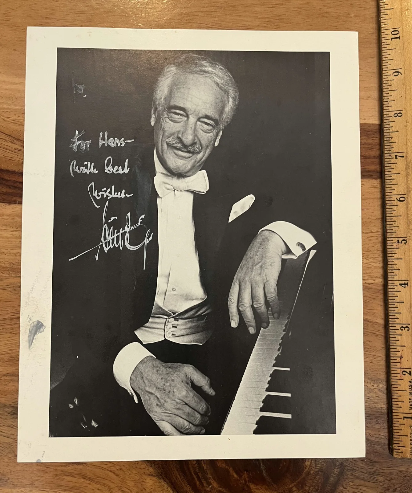 Classic VICTOR BORGE 1984 Signed 8x10 Photo Pianist/Composer, изображение 2