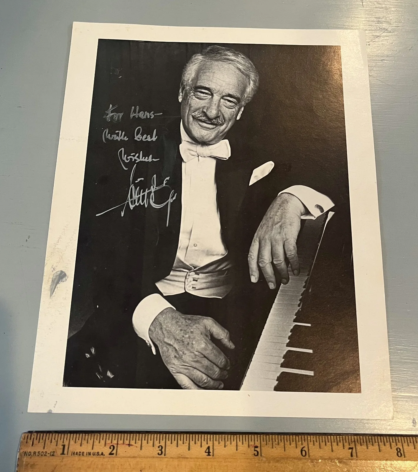 Classic VICTOR BORGE 1984 Signed 8x10 Photo Pianist/Composer, изображение 3