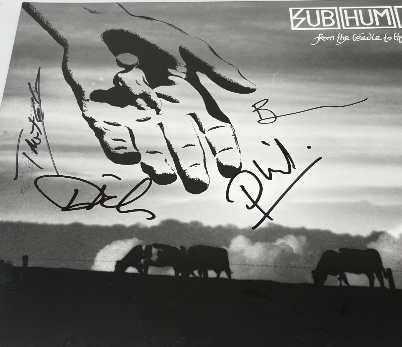 Subhumans signed From The Cradle To The Grave Album JSA COA, изображение 2