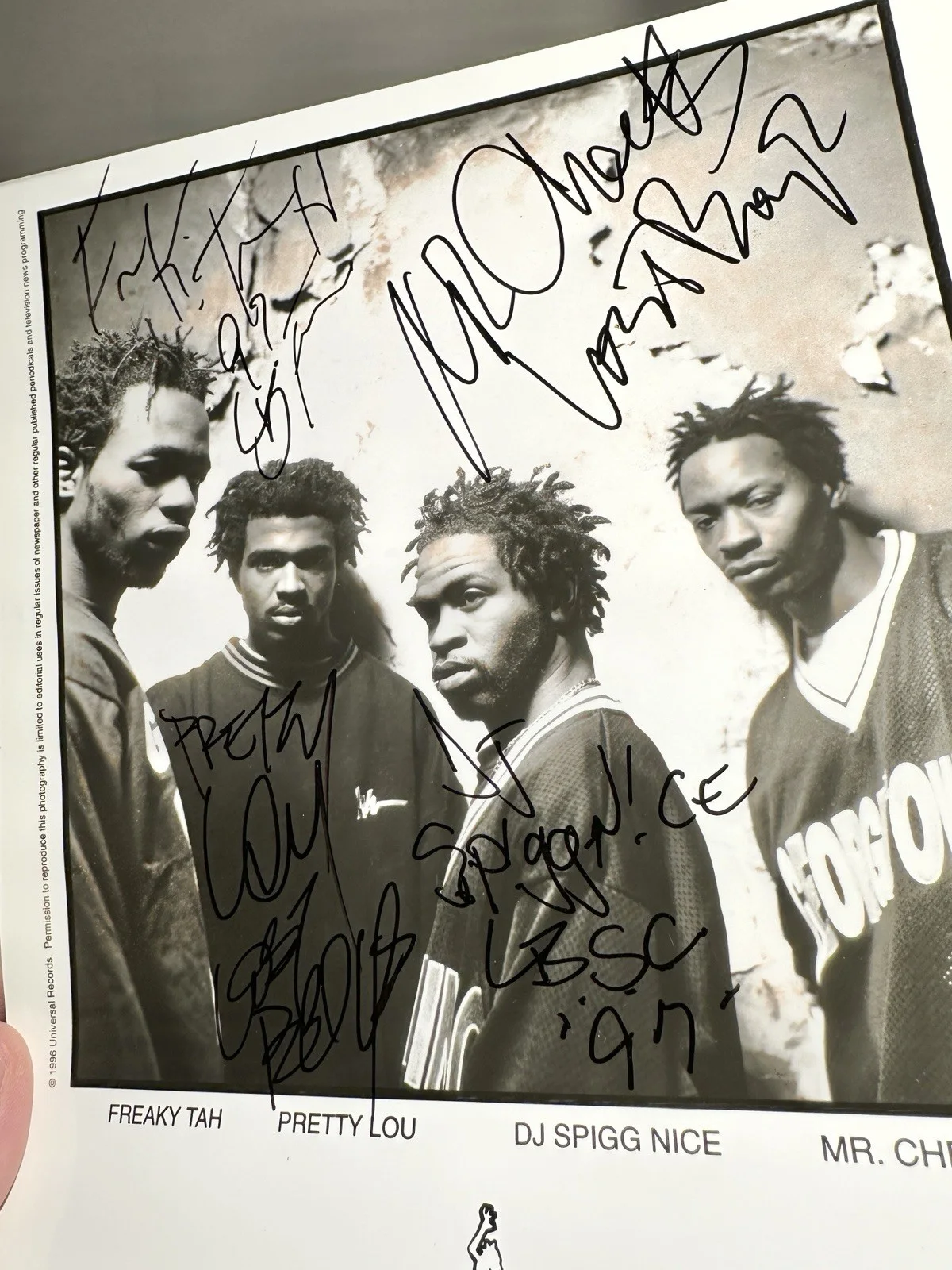 Lost Boyz Autograph Signed Promo Press Photo ACOA Mr. Cheeks Rap Hip-Hop ￼￼, image 3