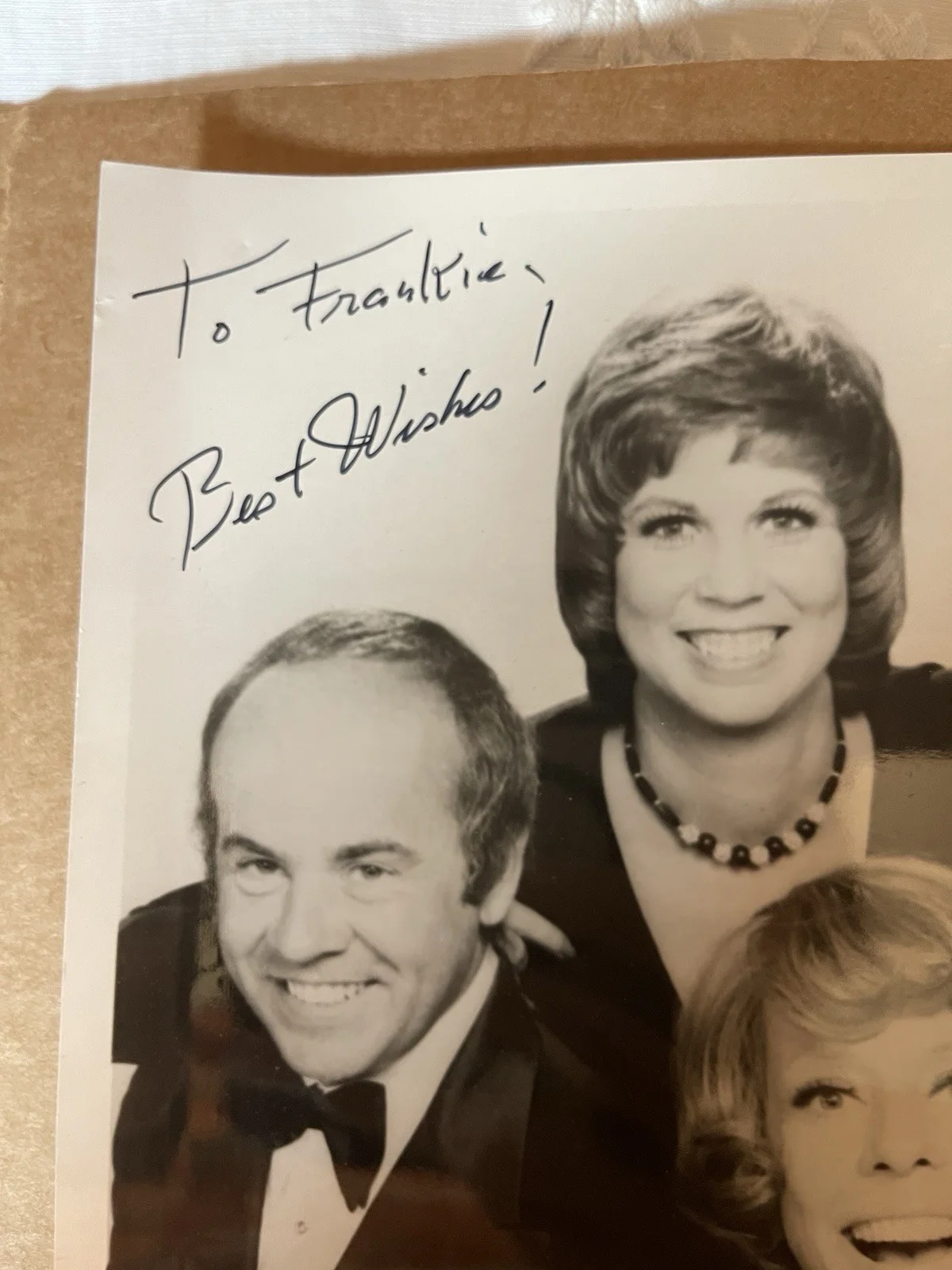 1974 Carol Burnett Show Black & White Photograph Signed 8 x 10, image 3