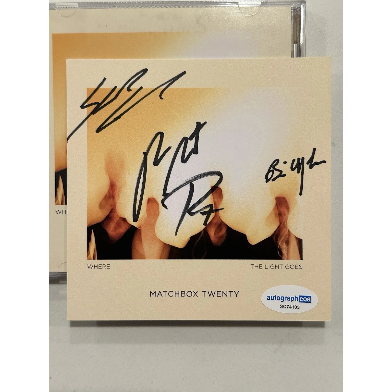 MATCHBOX 20 (Twenty) Where The Light Goes Signed CD Autographed ACOA Certified 2, image 3