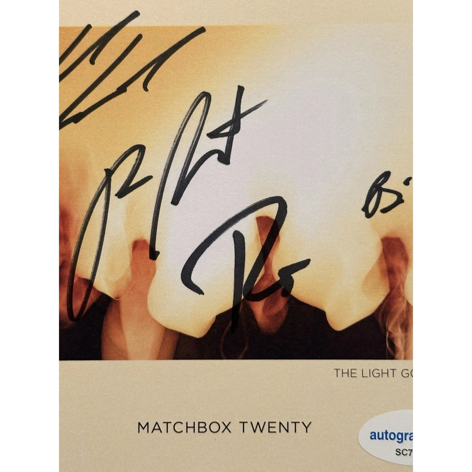 MATCHBOX 20 (Twenty) Where The Light Goes Signed CD Autographed ACOA Certified 1, image 5