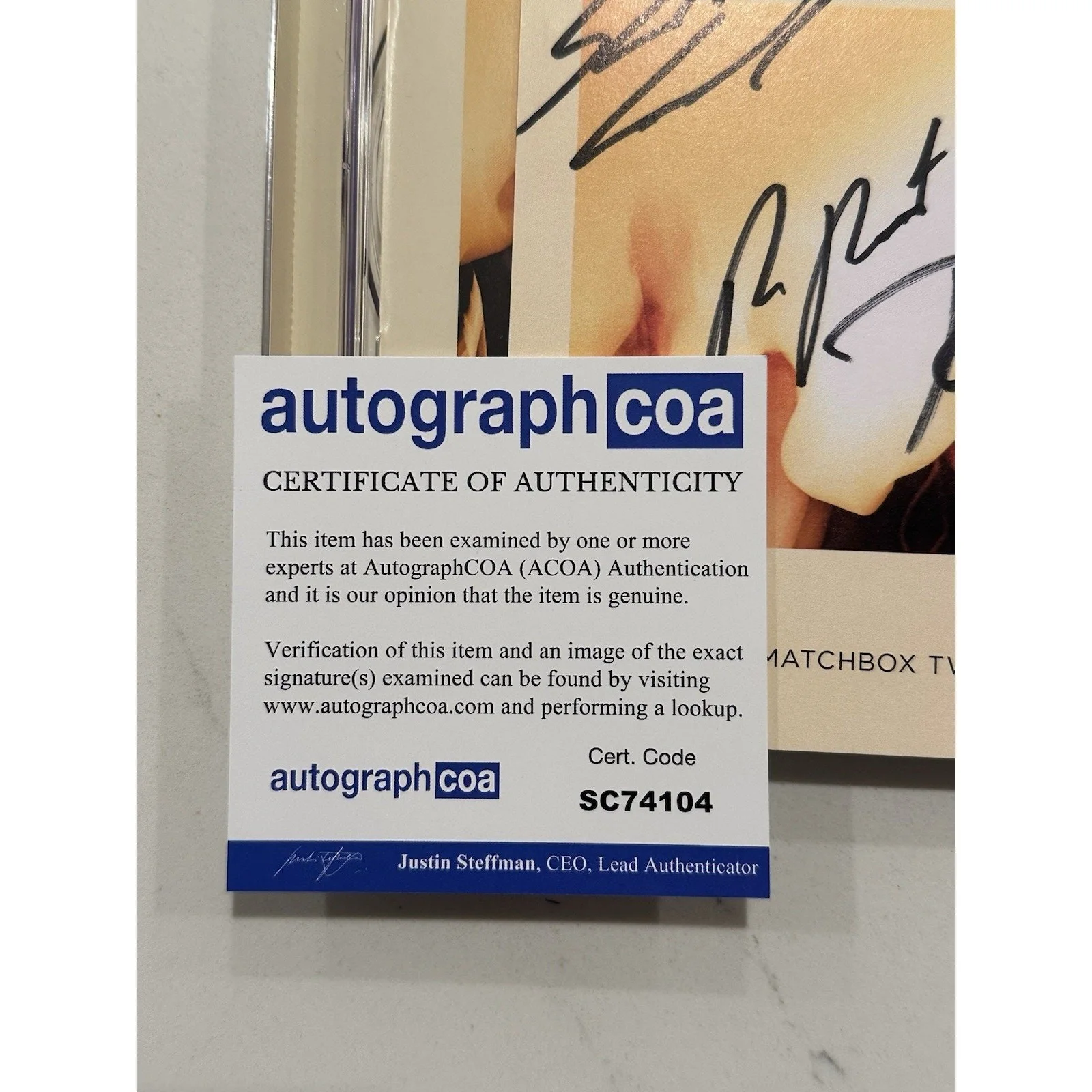 MATCHBOX 20 (Twenty) Where The Light Goes Signed CD Autographed ACOA Certified 3, image 2