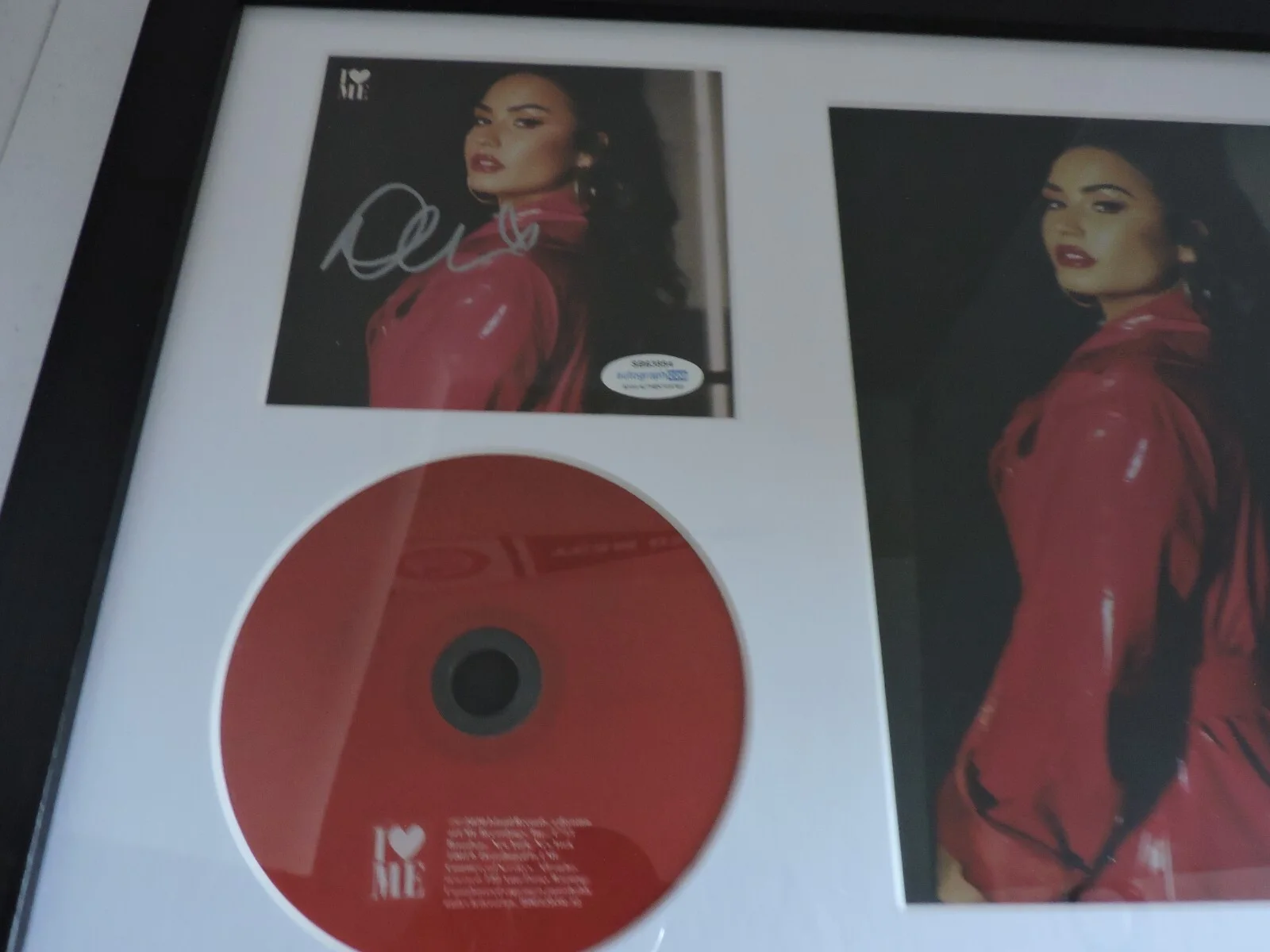 Demi Lovato Signed Autographed CD ACOA Cert Custom Framed, image 4