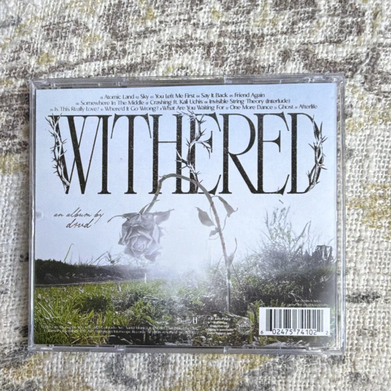Withered CD & Booklet Original Signed Autographed Music Album, image 2