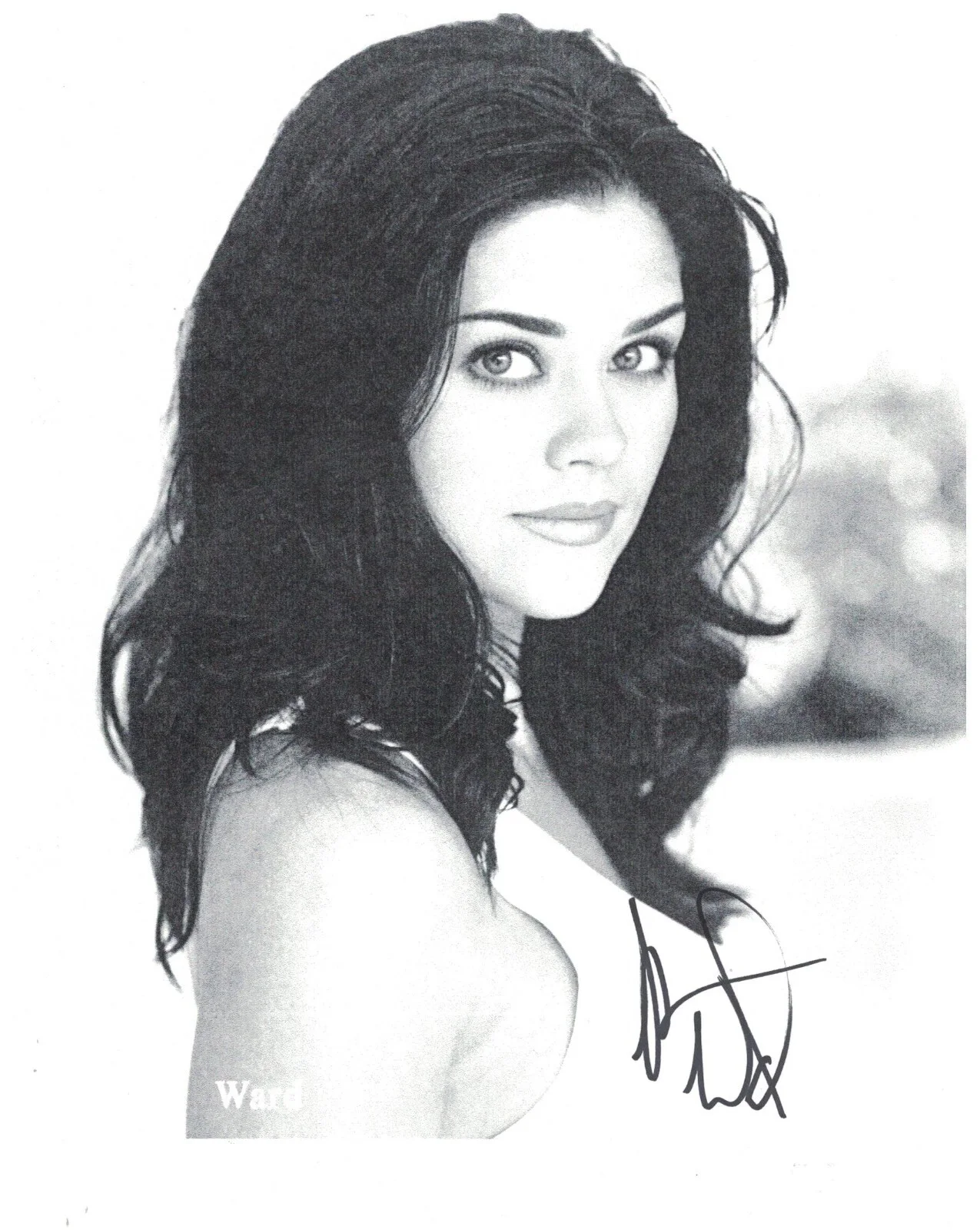 SUSAN WARD — SUSAN WARD Autographed 8X11 Shallow Hal Sunset Beach FREE SHIPPING Hercules Xena