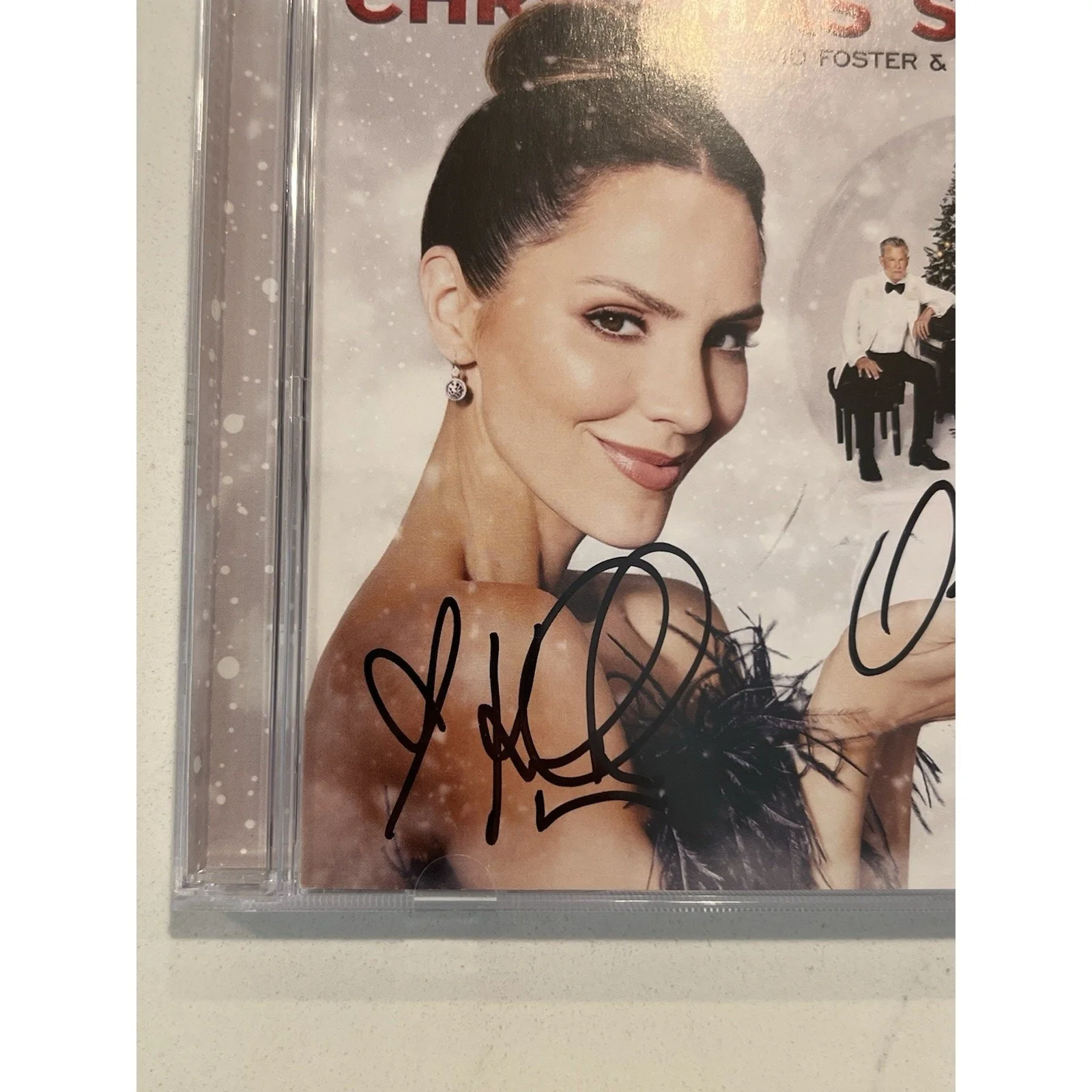 DAVID FOSTER KATHARINE MCPHEE Signed Autograph CD "Christmas Songs" ACOA #4, изображение 3