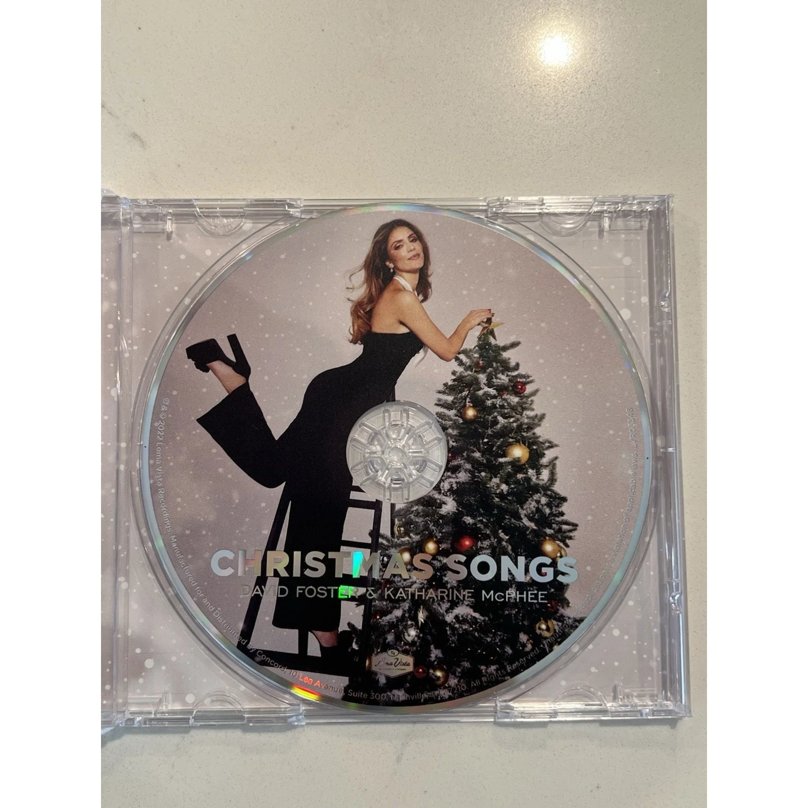 DAVID FOSTER KATHARINE MCPHEE Signed Autograph CD "Christmas Songs" ACOA #4, изображение 5