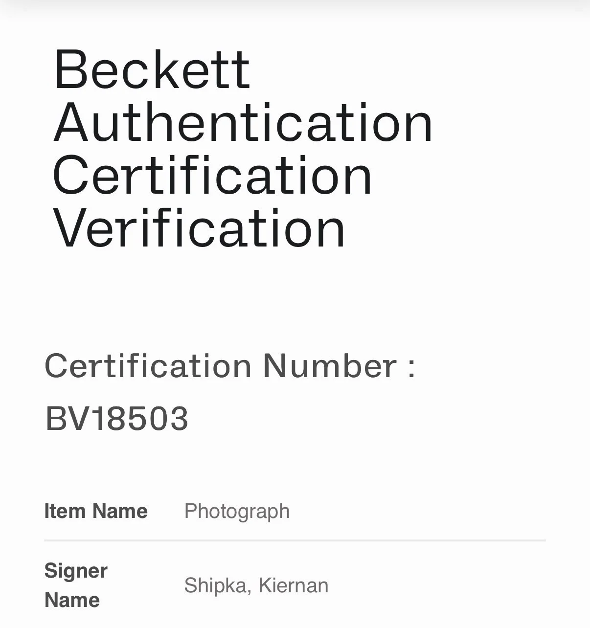 Kiernan Shipka — KIERNAN SHIKPA SIGNED 8x10 AUTOGRAPH SABRINA SPELLMAN PHOTO BECKETT HOLO BV18503, изображение 4