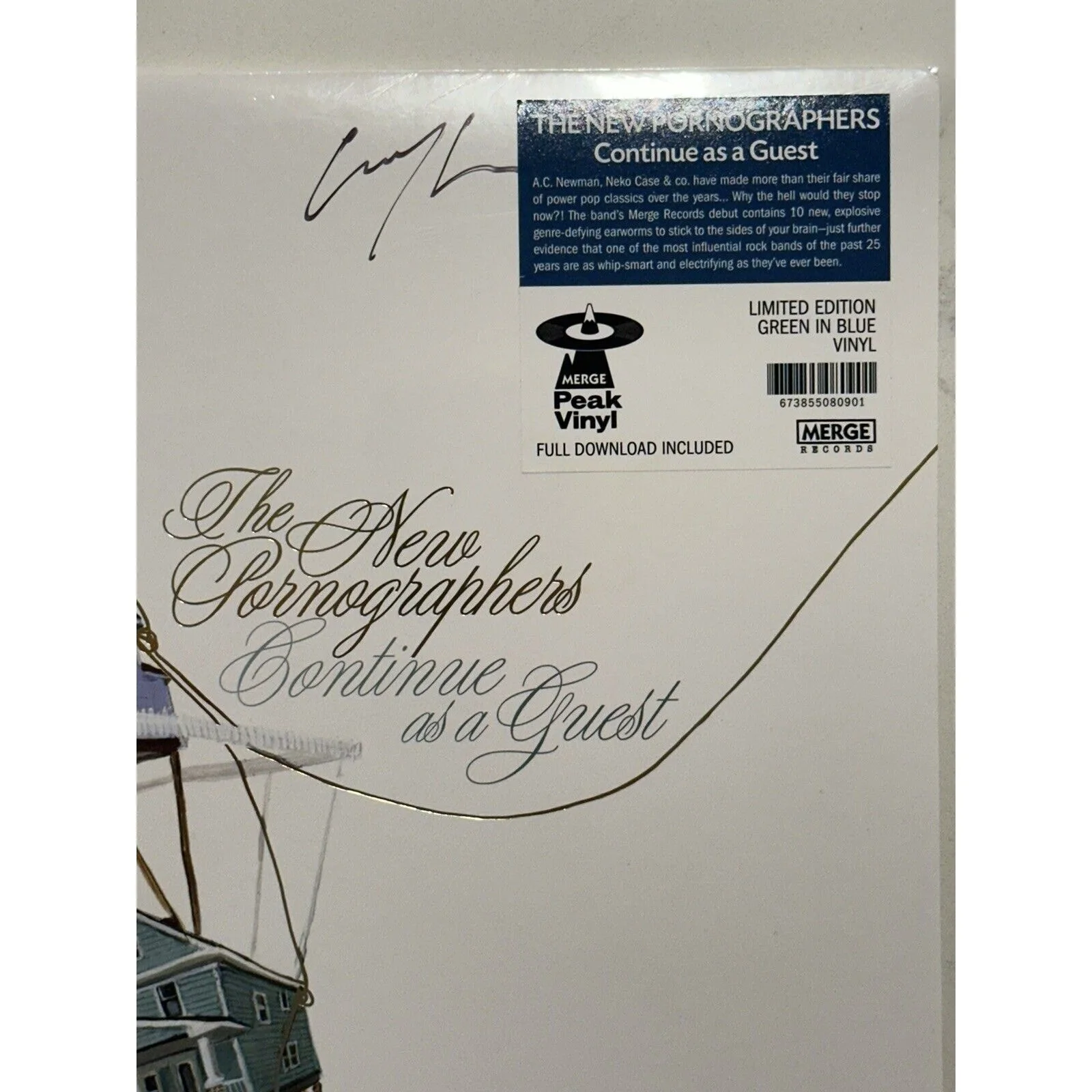 The New Pornographers band SIGNED lp album continue as a guest AUTOGRAPHED #3, изображение 5