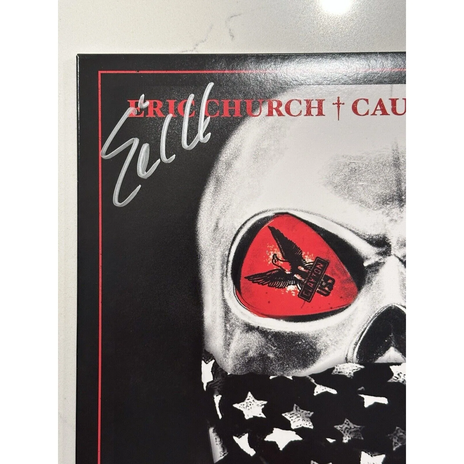 ERIC CHURCH Signed Caught In The Act Vinyl Record LP Autographed YELLOW, изображение 2