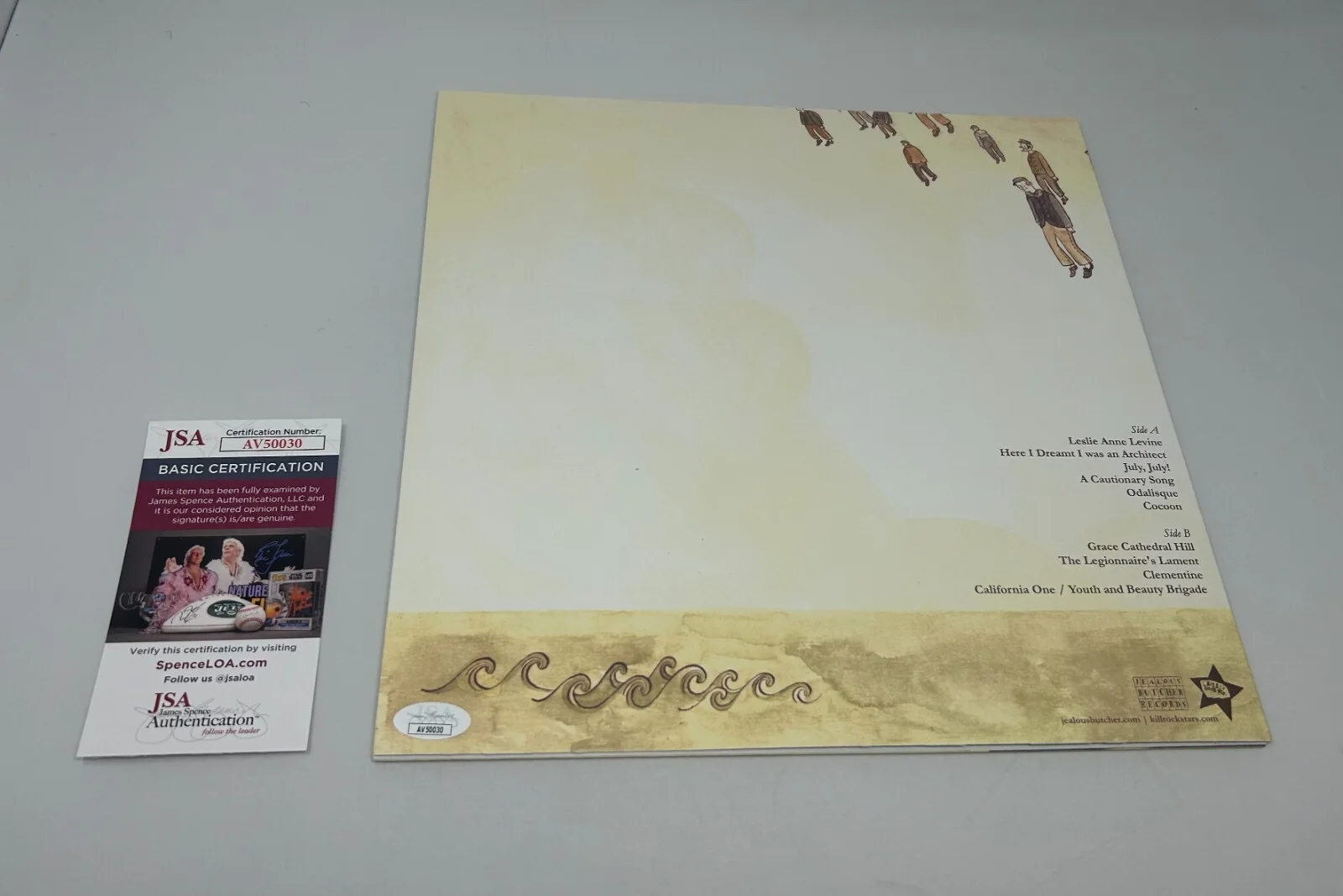 The Decemberists signed Castaways and Cutouts Album JSA COA, изображение 2