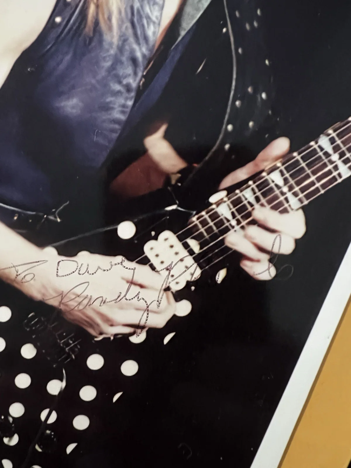 Randy Rhoads Signed Photo Autograph Ozzy Osbourne Quiet Riot, image 2