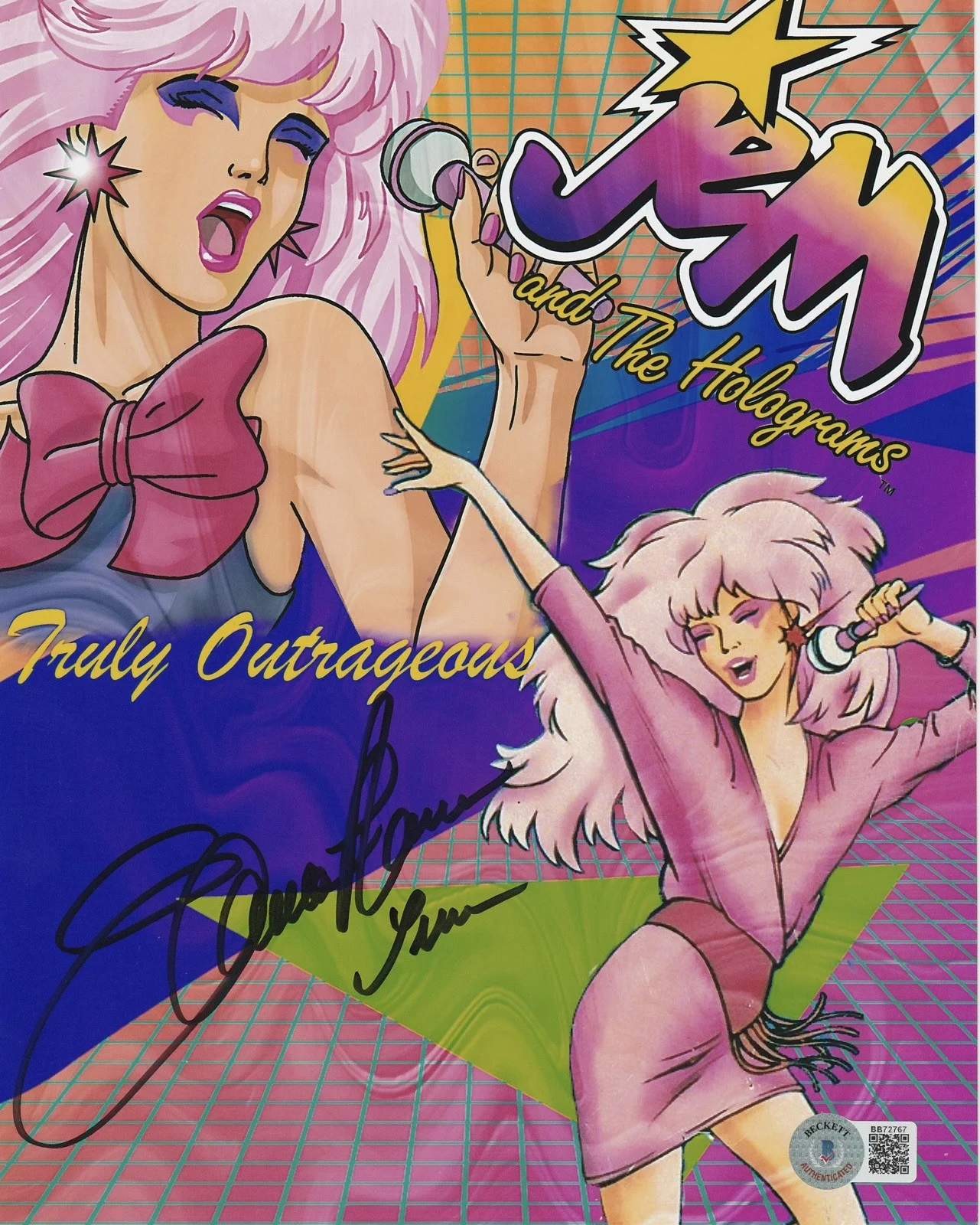 Samantha Newark — Samantha Newark “Jem And The Holograms” AUTOGRAPH Signed 10x8 Photo Beckett COA