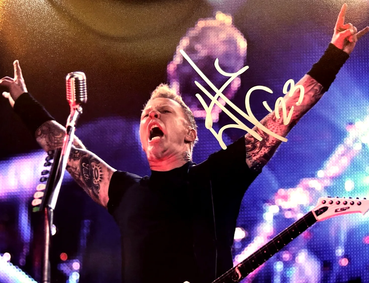 James Hetfield: METALLICA Signed 8x10" Authentic Autograph GENUINE w/COA, изображение 3