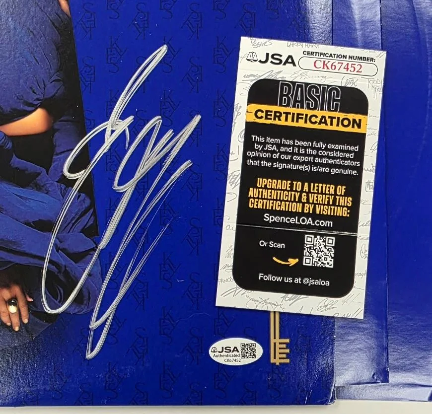 Alicia Keys signed 'Keys' vinyl record album cover LP autograph ~ JSA, image 2