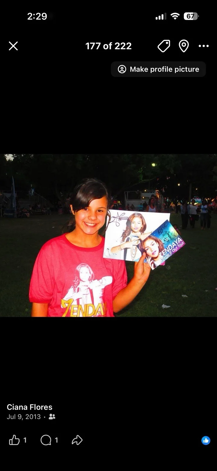 Zendaya Autographed Original 8x10 Photo Signed $400 OBO, изображение 2
