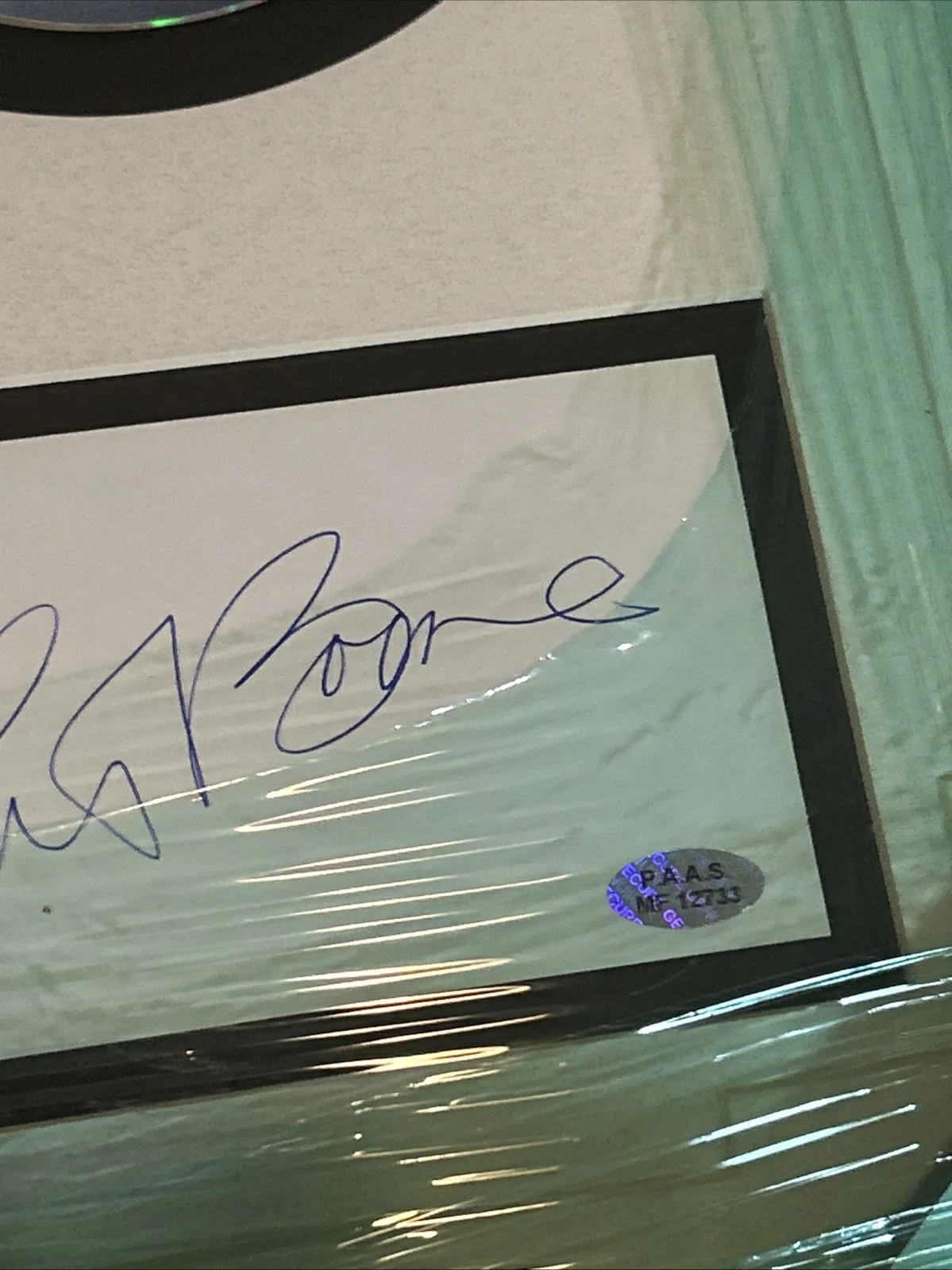 PAT BOONE AUTOGRAPHED COLOR PHOTO (FRAMED)- With Glory Train CD, image 2