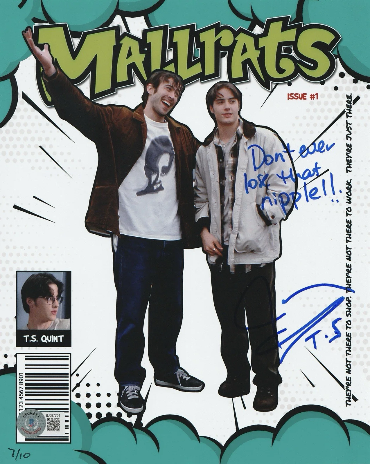 Jeremy London — Jeremy London autographed signed 8x10 photo Mallrats Beckett COA